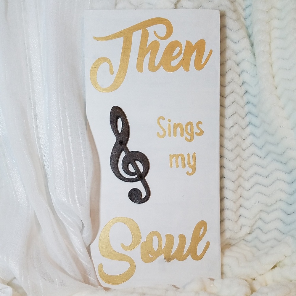 Handpainted wooden sign